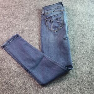 Seven7 Women's Size 4 Blue Wash Skinny Jeans Stretch Denim